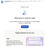 Práctica con la nueva Experiencia Generativa de Búsqueda de Google
